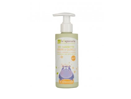 laSaponaria Jemný telový a vlasový umývací gél pre deti BIO (190 ml)