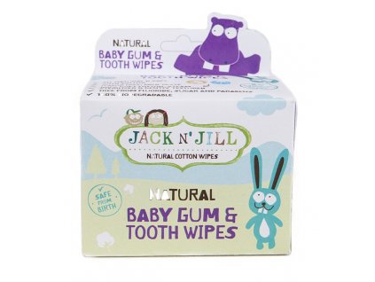 Jack n' Jill Dětské vlhčené ubrousky na dásně a zoubky (25 ks)