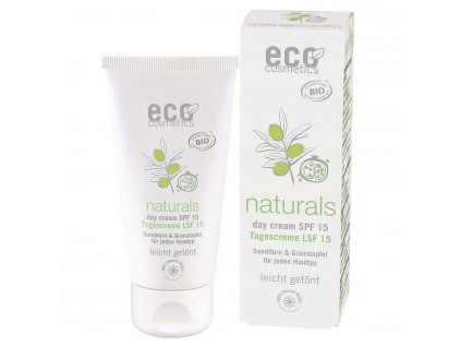 Eco Cosmetics Tägliche getönte Sonnenschutzcreme LSF 15 BIO (50 ml)