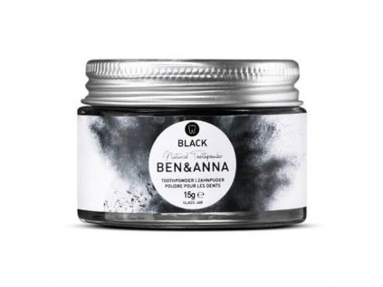 Ben & Anna Teeth Whitening Tooth Powder with Activated Charcoal (15 g)