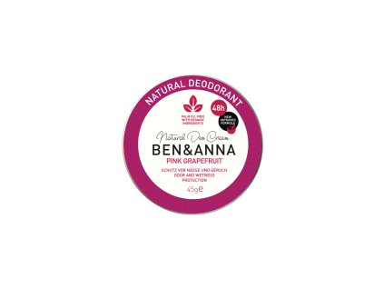 Ben & Anna Cream Deodorant Pink Grapefruit (45 g)