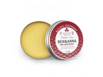 Ben & Anna Cream Deodorant Pink Grapefruit (45 g)