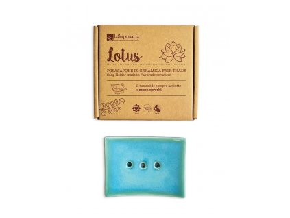 laSaponaria Ceramic soap dish Lotus