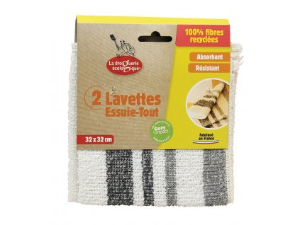 La Droguerie Ecologique by Ecodis Set of universal cloths made of recycled fibers (2 pcs.)