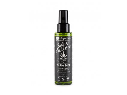laSaponaria Dezodorant w sprayu dla mężczyzn z konopiami BIO (100 ml)
