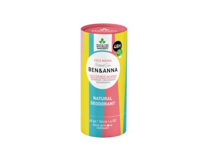 Ben & Anna Tuhý deodorant (40 g) - Kokos (Varianta Kokos)