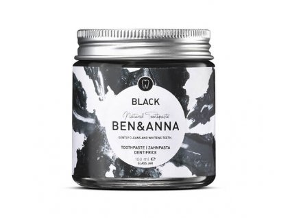 Ben & Anna Teeth Whitening Toothpaste with Activated Charcoal (100 ml) - Fluoride-Free