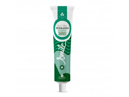 Ben & Anna Fluoride Toothpaste (75 ml) - Spearmint - with fresh mint