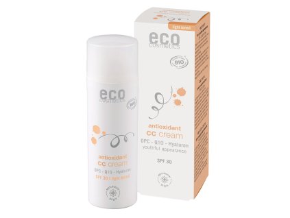 Eco Cosmetics CC krém SPF 30 BIO - light (50 ml) - komplexní péče pro vaši pleť (Varianta light (50 ml) - komplexní péče pro vaši pleť)