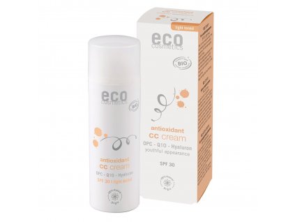 Eco Cosmetics CC krém SPF 30 BIO - light (50 ml) - komplexní péče pro vaši pleť