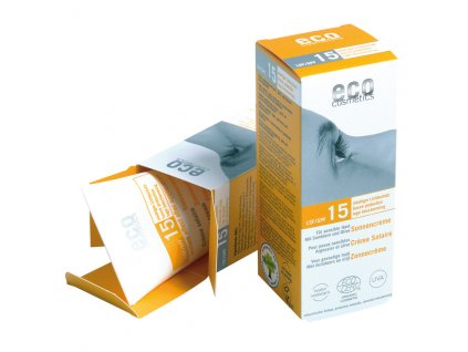 Eco Cosmetics Opalovací krém SPF 15 BIO (75 ml) - 100% přírodní, s minerálními filtry