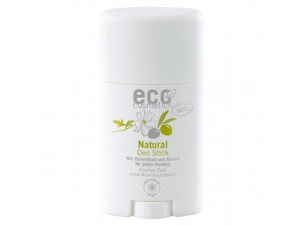 Eco Cosmetics Organic Solid Deodorant (50 ml) - with olive leaf and mallow