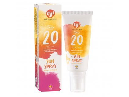 Ey! Opalovací krém ve spreji SPF 20 BIO (100 ml) - 100% přírodní, s minerálními pigmenty