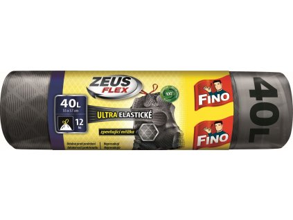 FINO Vrecia na odpadky zaťahovacie Zeus FLEX 32 μm - 40 l (12 ks)
