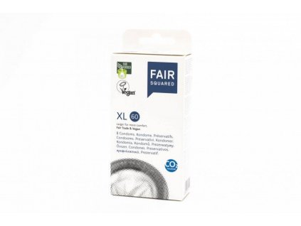 Fair Squared Condom XL 60 (8 db) - vegán és fair trade