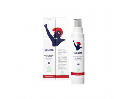 Goliate Relaxačný masážny olej s kanabisom BIO (100 ml) - vhodný pre erotickú masáž