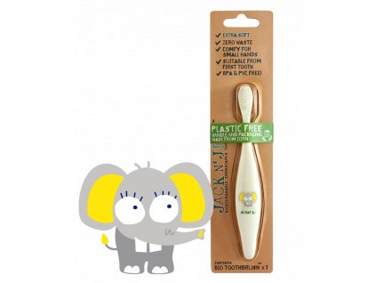 Jack n' Jill Children's Toothbrush Elephant - made of cornstarch