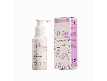 Kvitok Gentle shower gel with prebiotic complex Lavender Dream (100 ml) - with a delicate herbal scent