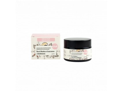 Kvitok Clay mask with guarana and caffeine (30 ml) - for mature skin