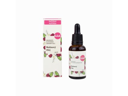 Kvitok Raspberry Facial Oil, unrefined, BIO (30 ml) - with a light raspberry scent