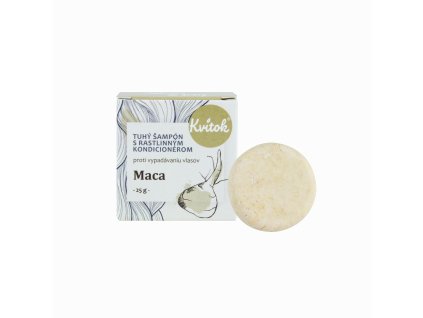 Kvitok Solid shampoo with conditioner Maca 25 g - stimulates hair growth