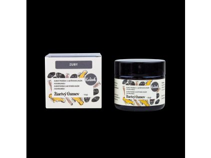Kvitok Toothpowder Radiant Smile (25 g) - with activated charcoal
