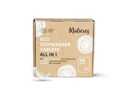Mulieres Tablety do myčky - vše v jednom 25 tablet - s certifikací ecocert ecodetergent (Varianta vše v jednom 25 tablet - s certifikací ecocert ecodetergent)