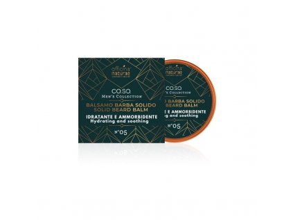 Officina Naturae Men's Solid Beard Balm N°05 (65 ml) - easily tames long and curly beards