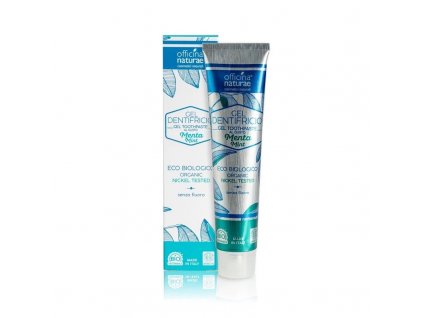 Officina Naturae Organic Mint Toothpaste (75 ml) - cares for tooth enamel and gums