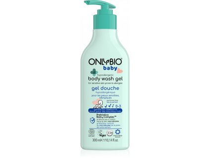 OnlyBio Hypoalergenní mycí gel pro miminka (300 ml) - vhodný pro alergiky a atopiky