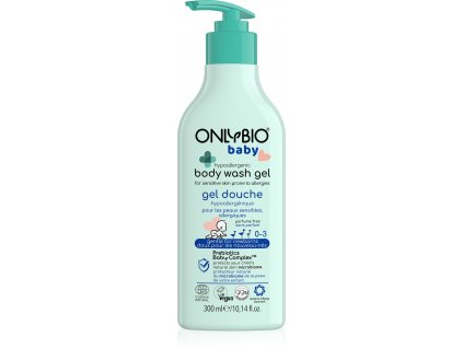 OnlyBio Hypoalergénny umývací gél pre bábätká (300 ml) - vhodný pre alergikov a atopikov