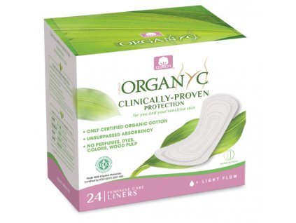 Organyc Bugyibetét Light (24 db) - biopamut, 1 csepp