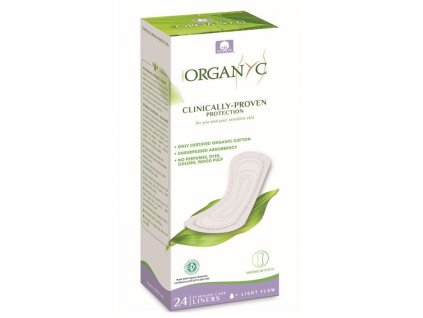 Organyc Slipové vložky Light Plus (24 ks) - z biobavlny, 1+ kvapôčka