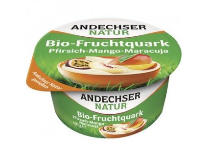 Andechser Natur Tvaroh broskev, mango, maracuja 150g bio