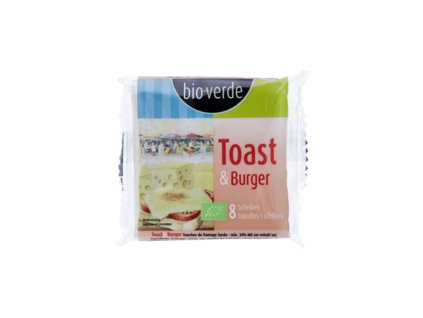 Brânză procesată BioVerde Toast & Burger 150g organic