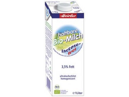 Heirler Mléko bez laktózy 1l 3,5% bio