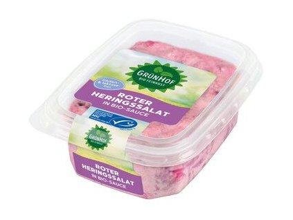Grünhof Herring salad with beetroot 150g organic