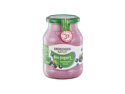 Andechser Natur Jemný jogurt čučoriedka a čierne ríbezle 500g bio