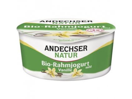 Andechser Natur Jogurt smetanový vanilka 150g bio