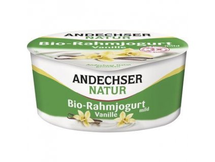 Andechser Natur Jogurt smotanový vanilka 150g bio