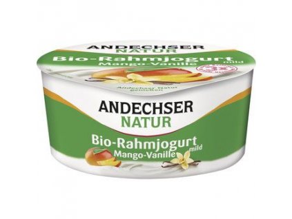Andechser Natur Jogurt smetanový mango a vanilka 150g bio