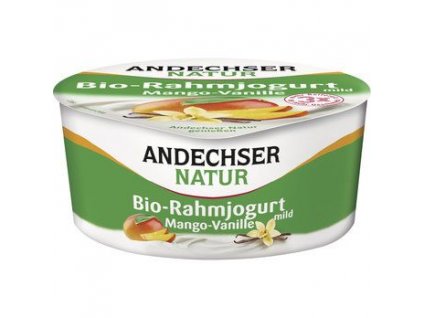 Andechser Natur Jogurt smotanový mango a vanilka 150g bio