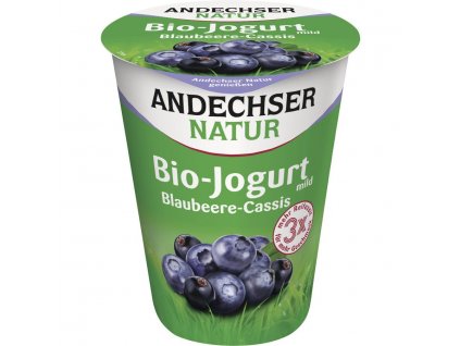Andechser Natur Jogurt borůvky a černý rybíz 400g bio