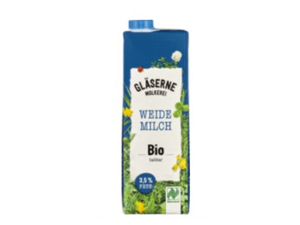 Gläserne Molkerei Mlieko plnotučné 1l bio