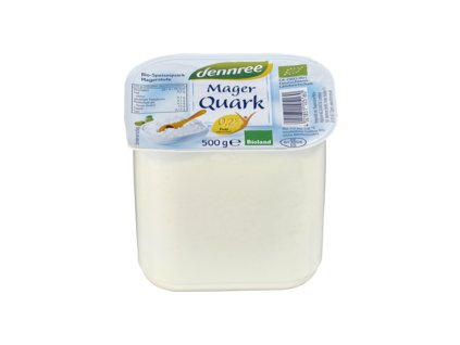 Dennree Brânză de vaci cu conținut scăzut de grăsimi 500 g organic