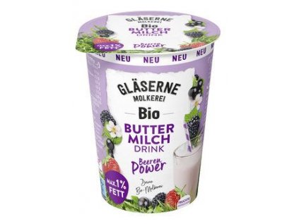 Gläserne Molkerei Buttermilk wild berries 500g organic
