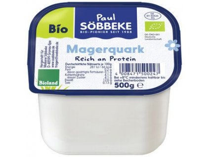 Söbbeke Brânză de vaci cu conținut scăzut de grăsimi 500 g organic