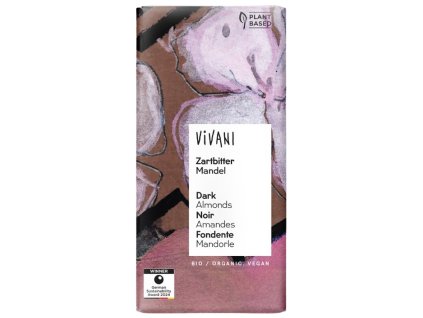 44445 vivani horka mandlova cokolada 100 g bio