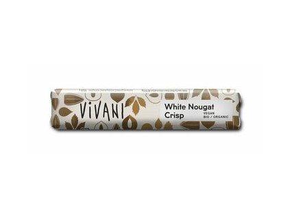 Batonik czekoladowy Vivani Chrupiący biały nugat 35g ekologiczny