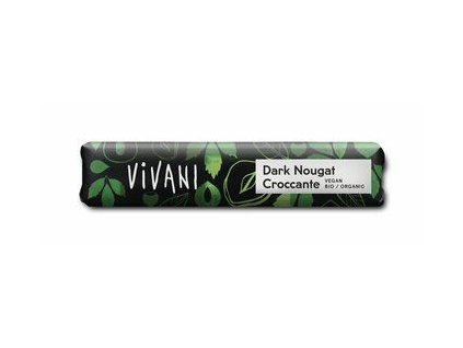 Vivani Hořká čokoládová tyčinka lískové oříšky 35g bio